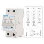 DC Miniature Circuit Breaker, 2 Pole 500V