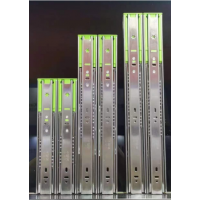 The 304 stainless steel drawer slide rail has two or three sections