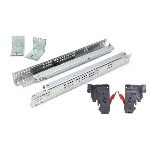 Ball Bearing Zinc Soft Close Drawer Slide Undermount Rear Bracket